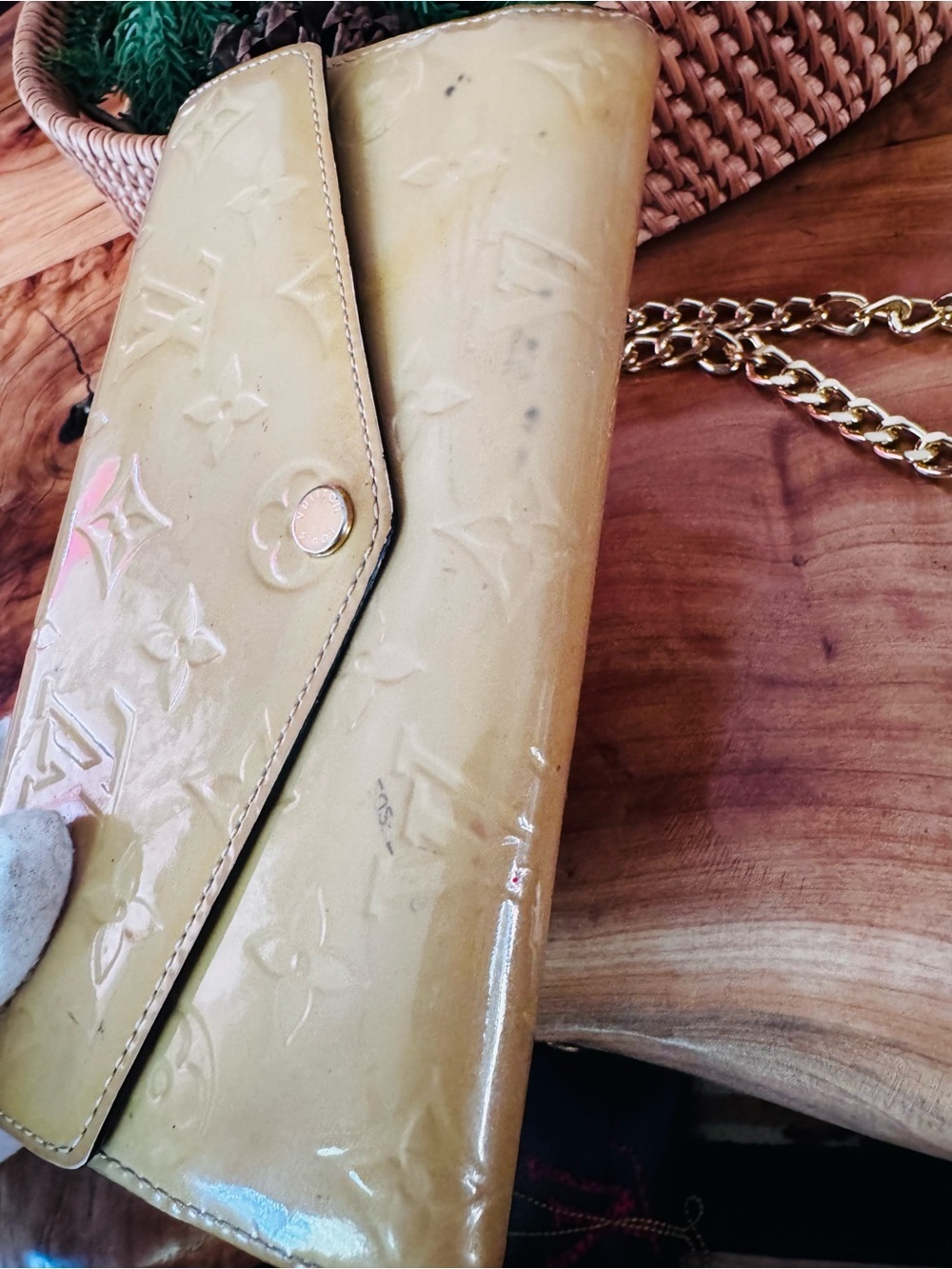 Louis Vuitton Monogram Vernis Portefeiulle Sarah Long Bifold converted 2014 - Picture 7 of 17